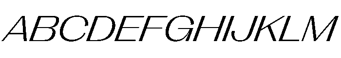 PPRightGothicSpatial LightItalic Instance Font UPPERCASE