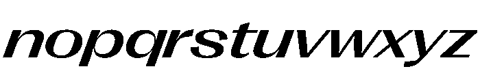 PPRightGothicSpatial MediumItalic Instance Font LOWERCASE