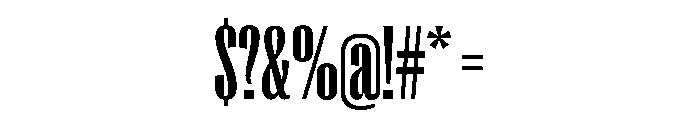 PPRightGothicTall Bold Instance Font OTHER CHARS