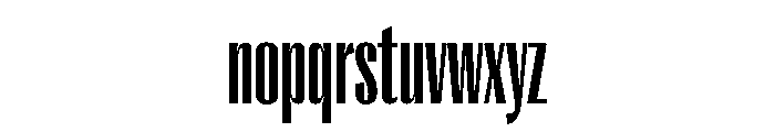 PPRightGothicTall Bold Instance Font LOWERCASE