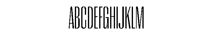 PPRightGothicTall Fine Instance Font UPPERCASE