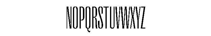 PPRightGothicTall Fine Instance Font UPPERCASE