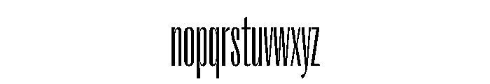 PPRightGothicTall Fine Instance Font LOWERCASE