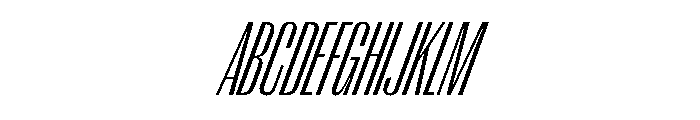 PPRightGothicTall FineItalic Instance Font UPPERCASE