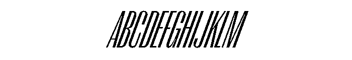 PPRightGothicTall LightItalic Instance Font UPPERCASE