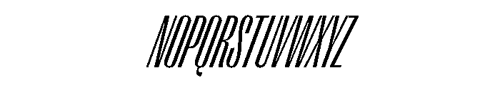 PPRightGothicTall LightItalic Instance Font UPPERCASE
