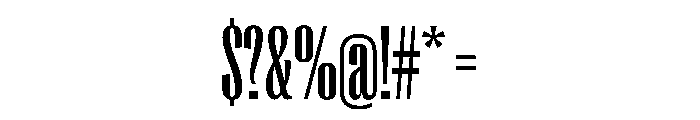 PPRightGothicTall Medium Instance Font OTHER CHARS