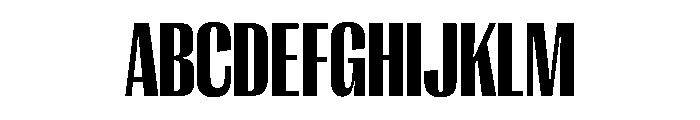 PPRightGothicTight Black Instance Font UPPERCASE