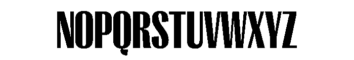 PPRightGothicTight Black Instance Font UPPERCASE