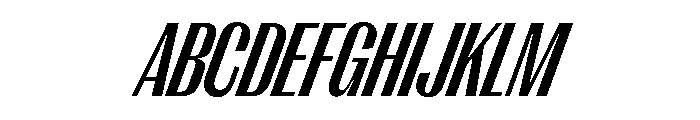PPRightGothicTight BoldItalic Instance Font UPPERCASE