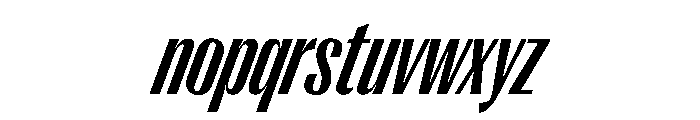 PPRightGothicTight BoldItalic Instance Font LOWERCASE