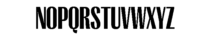PPRightGothicTight Dark Instance Font UPPERCASE