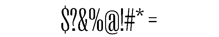 PPRightGothicTight Light Instance Font OTHER CHARS