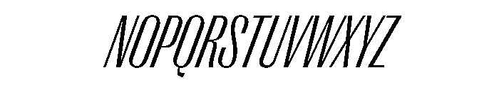 PPRightGothicTight LightItalic Instance Font UPPERCASE
