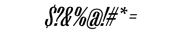 PPRightGothicTight MediumItalic Instance Font OTHER CHARS