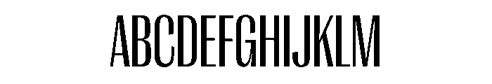 PPRightGothicTight Regular Instance Font UPPERCASE