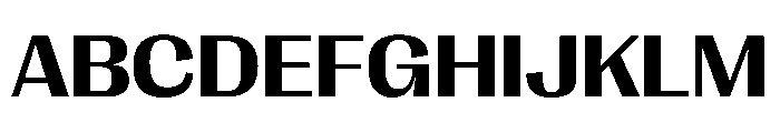 PPRightGothicWide Bold Instance Font UPPERCASE