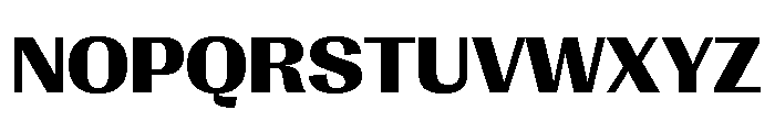 PPRightGothicWide Dark Instance Font UPPERCASE