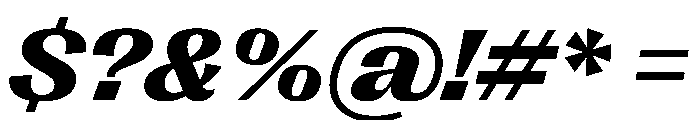 PPRightGothicWide DarkItalic Instance Font OTHER CHARS