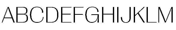 PPRightGothicWide Fine Instance Font UPPERCASE