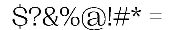 PPRightGothicWide Light Instance Font OTHER CHARS
