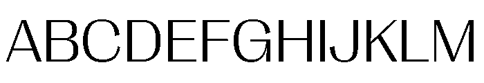 PPRightGothicWide Light Instance Font UPPERCASE