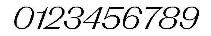PPRightGothicWide LightItalic Instance Font OTHER CHARS