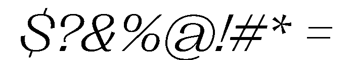 PPRightGothicWide LightItalic Instance Font OTHER CHARS