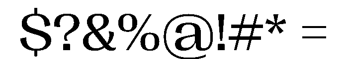PPRightGothicWide Regular Instance Font OTHER CHARS