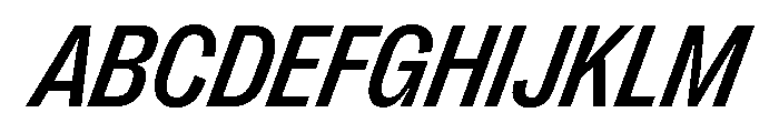 PPRightGrotesk CompactMediumItalic Instance Font UPPERCASE
