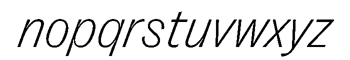 PPRightGrotesk FineItalic Instance Font LOWERCASE