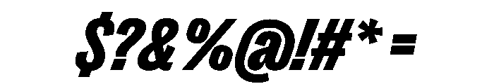 PPRightGrotesk NarrowBlackItalic Instance Font OTHER CHARS
