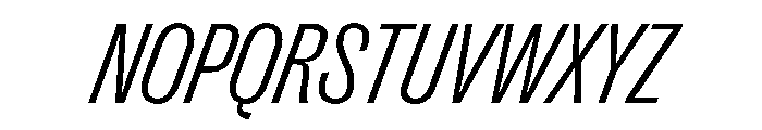 PPRightGrotesk NarrowLightItalic Instance Font UPPERCASE