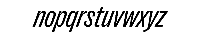 PPRightGrotesk NarrowRegularItalic Instance Font LOWERCASE