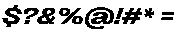 PPRightGrotesk SpatialBoldItalic Instance Font OTHER CHARS