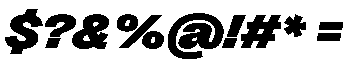 PPRightGrotesk WideBlackItalic Instance Font OTHER CHARS