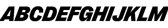 PPRightGroteskCasual BlackItalic Instance Font UPPERCASE