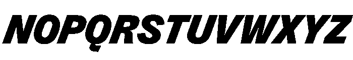 PPRightGroteskCasual BlackItalic Instance Font UPPERCASE