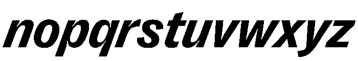 PPRightGroteskCasual BoldItalic Instance Font LOWERCASE