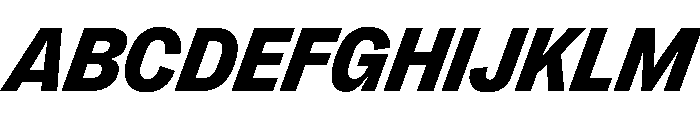 PPRightGroteskCasual DarkItalic Instance Font UPPERCASE