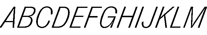PPRightGroteskCasual FineItalic Instance Font UPPERCASE