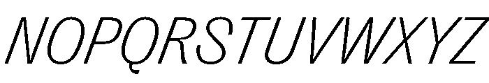 PPRightGroteskCasual FineItalic Instance Font UPPERCASE