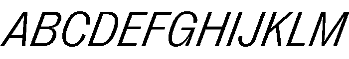 PPRightGroteskCasual LightItalic Instance Font UPPERCASE