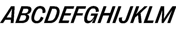 PPRightGroteskCasual MediumItalic Instance Font UPPERCASE