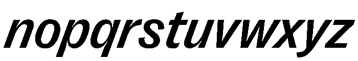 PPRightGroteskCasual MediumItalic Instance Font LOWERCASE