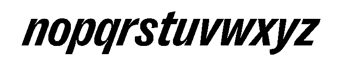 PPRightGroteskCompact BoldItalic Instance Font LOWERCASE