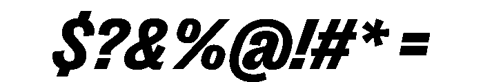 PPRightGroteskCompact DarkItalic Instance Font OTHER CHARS