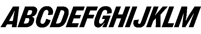 PPRightGroteskCompact DarkItalic Instance Font UPPERCASE