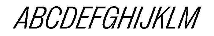 PPRightGroteskCompact LightItalic Instance Font UPPERCASE