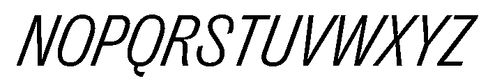 PPRightGroteskCompact LightItalic Instance Font UPPERCASE